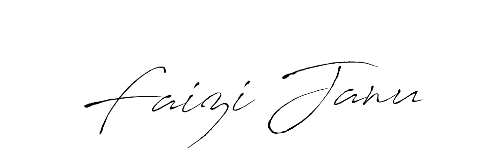 How to make Faizi Janu signature? Antro_Vectra is a professional autograph style. Create handwritten signature for Faizi Janu name. Faizi Janu signature style 6 images and pictures png