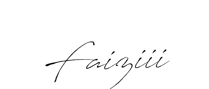 Design your own signature with our free online signature maker. With this signature software, you can create a handwritten (Antro_Vectra) signature for name Faiziii. Faiziii signature style 6 images and pictures png