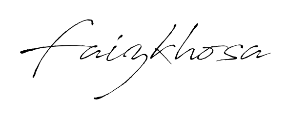 Also we have Faizkhosa name is the best signature style. Create professional handwritten signature collection using Antro_Vectra autograph style. Faizkhosa signature style 6 images and pictures png