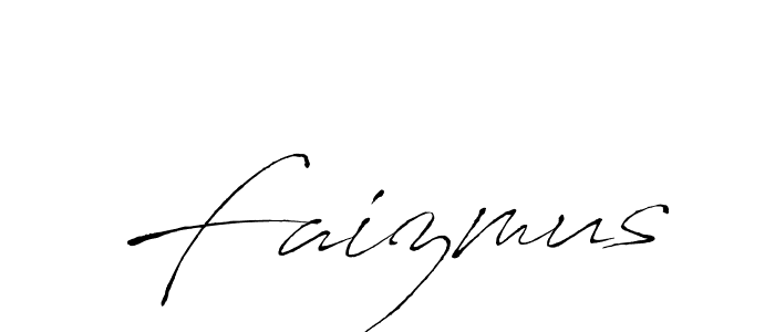 Design your own signature with our free online signature maker. With this signature software, you can create a handwritten (Antro_Vectra) signature for name Faizmus. Faizmus signature style 6 images and pictures png