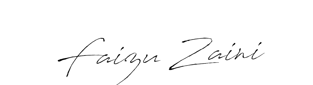 Create a beautiful signature design for name Faizu Zaini. With this signature (Antro_Vectra) fonts, you can make a handwritten signature for free. Faizu Zaini signature style 6 images and pictures png
