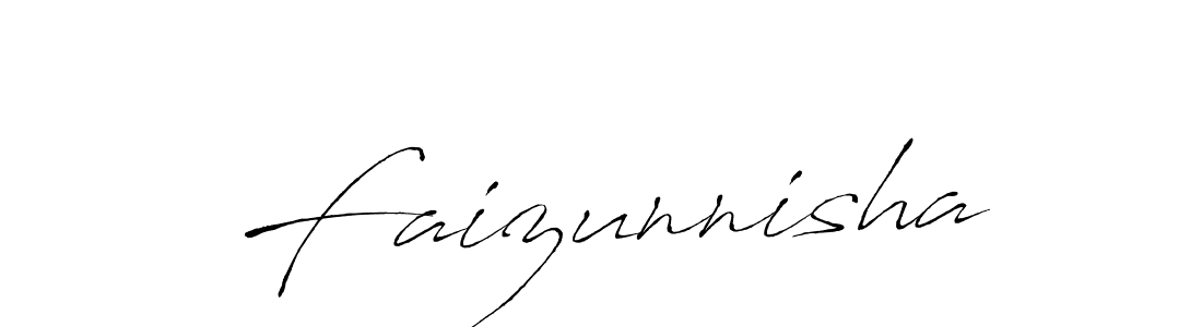 How to make Faizunnisha signature? Antro_Vectra is a professional autograph style. Create handwritten signature for Faizunnisha name. Faizunnisha signature style 6 images and pictures png