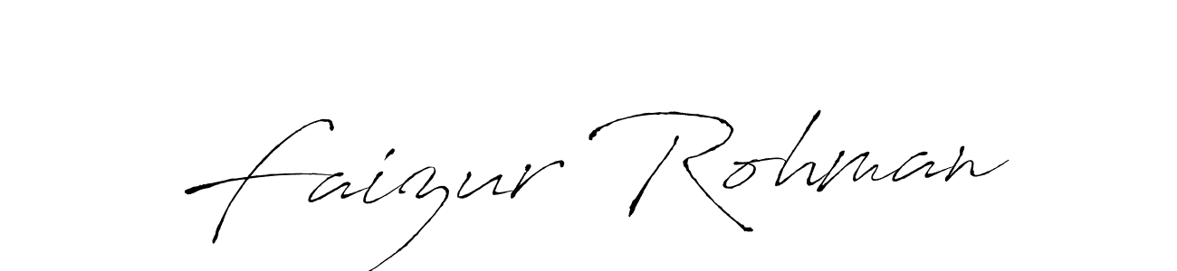 How to make Faizur Rohman name signature. Use Antro_Vectra style for creating short signs online. This is the latest handwritten sign. Faizur Rohman signature style 6 images and pictures png