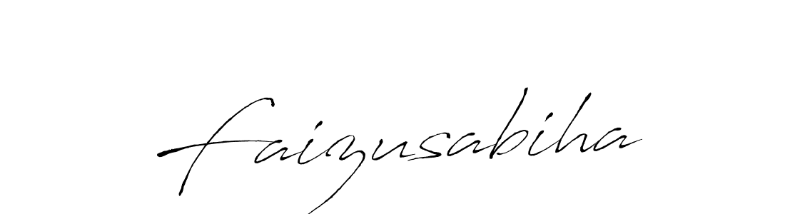 Also we have Faizusabiha name is the best signature style. Create professional handwritten signature collection using Antro_Vectra autograph style. Faizusabiha signature style 6 images and pictures png