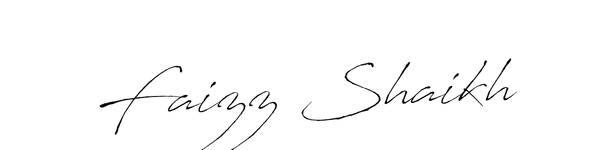 Make a beautiful signature design for name Faizz Shaikh. With this signature (Antro_Vectra) style, you can create a handwritten signature for free. Faizz Shaikh signature style 6 images and pictures png