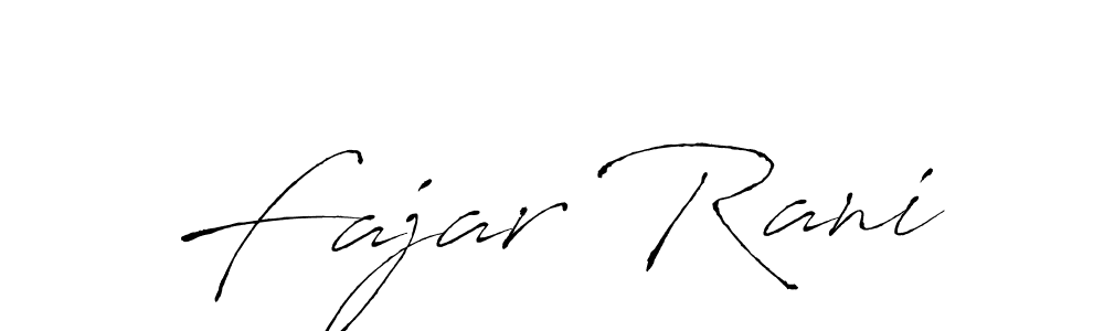 Use a signature maker to create a handwritten signature online. With this signature software, you can design (Antro_Vectra) your own signature for name Fajar Rani. Fajar Rani signature style 6 images and pictures png