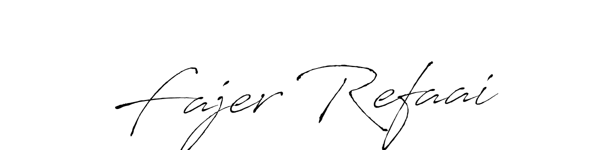 Fajer Refaai stylish signature style. Best Handwritten Sign (Antro_Vectra) for my name. Handwritten Signature Collection Ideas for my name Fajer Refaai. Fajer Refaai signature style 6 images and pictures png