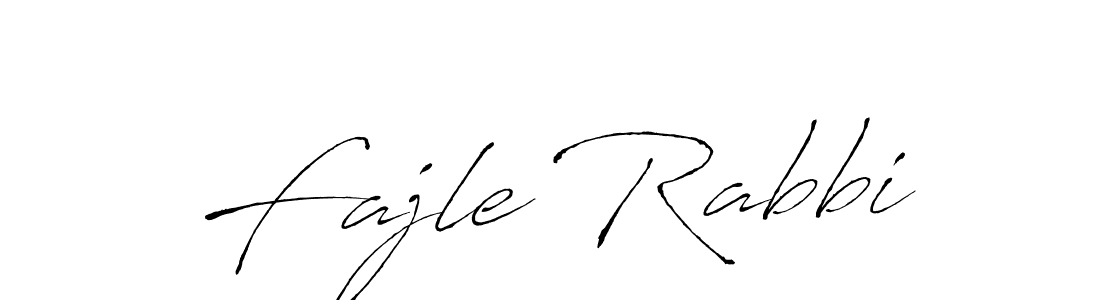 Fajle Rabbi stylish signature style. Best Handwritten Sign (Antro_Vectra) for my name. Handwritten Signature Collection Ideas for my name Fajle Rabbi. Fajle Rabbi signature style 6 images and pictures png