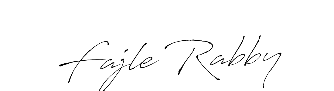 Create a beautiful signature design for name Fajle Rabby. With this signature (Antro_Vectra) fonts, you can make a handwritten signature for free. Fajle Rabby signature style 6 images and pictures png