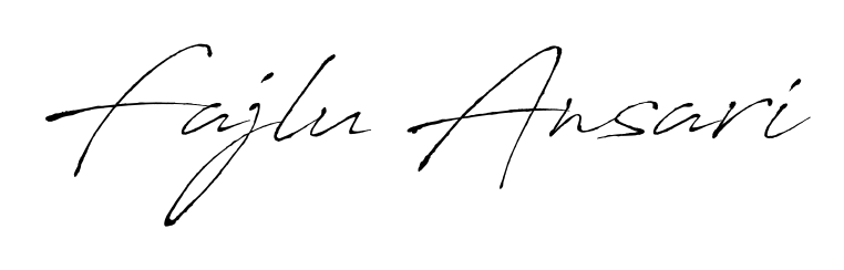 Generate high-definition signature styles for Fajlu Ansari. The Antro_Vectra typeface ensures crisp legibility and sophisticated design. Fajlu Ansari signature style 6 images and pictures png