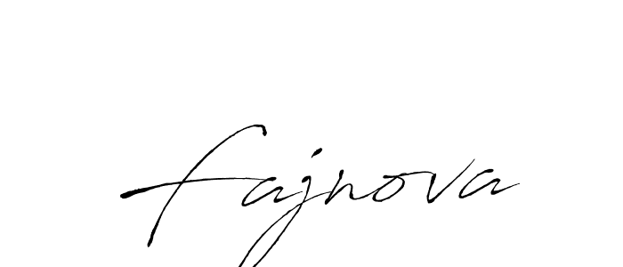 Fajnova stylish signature style. Best Handwritten Sign (Antro_Vectra) for my name. Handwritten Signature Collection Ideas for my name Fajnova. Fajnova signature style 6 images and pictures png