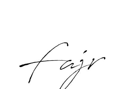 Fajr stylish signature style. Best Handwritten Sign (Antro_Vectra) for my name. Handwritten Signature Collection Ideas for my name Fajr. Fajr signature style 6 images and pictures png