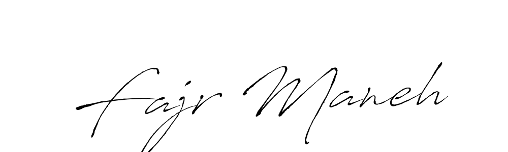 Create a beautiful signature design for name Fajr Maneh. With this signature (Antro_Vectra) fonts, you can make a handwritten signature for free. Fajr Maneh signature style 6 images and pictures png