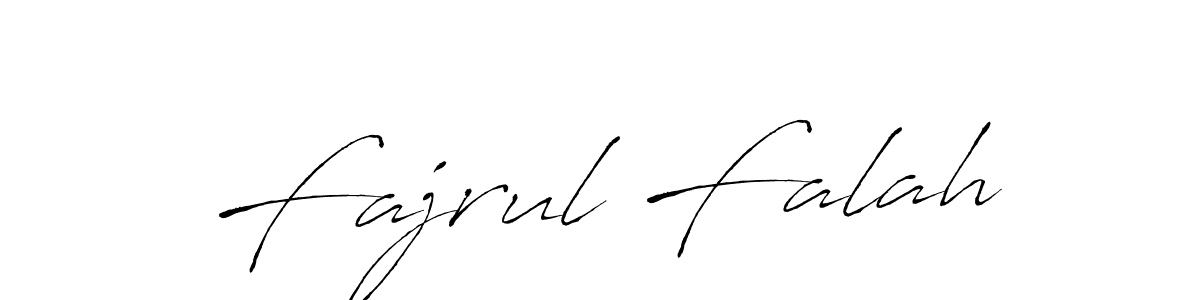 Create a beautiful signature design for name Fajrul Falah. With this signature (Antro_Vectra) fonts, you can make a handwritten signature for free. Fajrul Falah signature style 6 images and pictures png