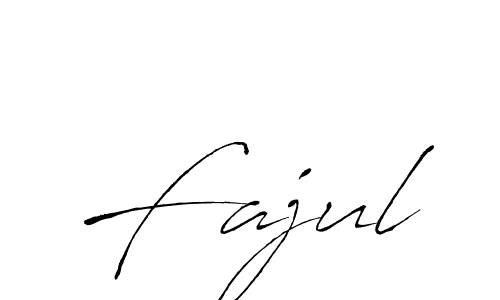 Make a beautiful signature design for name Fajul. With this signature (Antro_Vectra) style, you can create a handwritten signature for free. Fajul signature style 6 images and pictures png