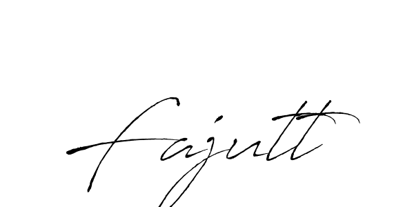 Make a beautiful signature design for name Fajutt. With this signature (Antro_Vectra) style, you can create a handwritten signature for free. Fajutt signature style 6 images and pictures png