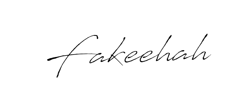 Make a beautiful signature design for name Fakeehah. With this signature (Antro_Vectra) style, you can create a handwritten signature for free. Fakeehah signature style 6 images and pictures png