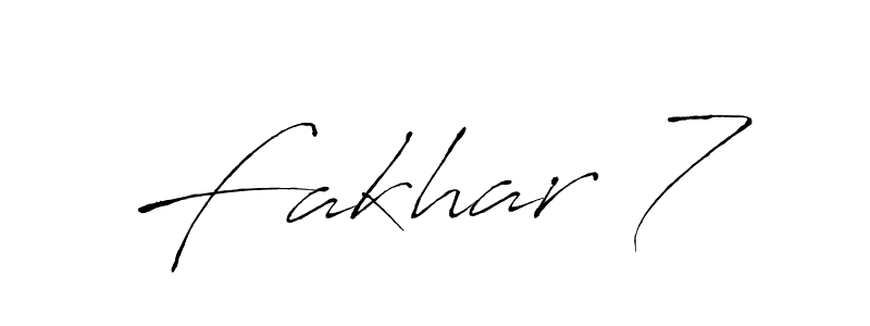 You should practise on your own different ways (Antro_Vectra) to write your name (Fakhar 7) in signature. don't let someone else do it for you. Fakhar 7 signature style 6 images and pictures png