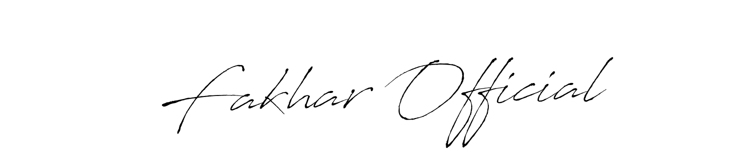 You should practise on your own different ways (Antro_Vectra) to write your name (Fakhar Official) in signature. don't let someone else do it for you. Fakhar Official signature style 6 images and pictures png