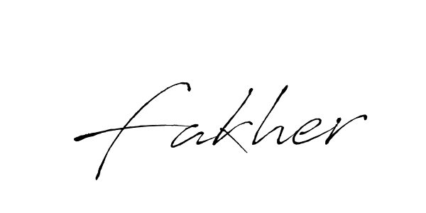 Create a beautiful signature design for name Fakher. With this signature (Antro_Vectra) fonts, you can make a handwritten signature for free. Fakher signature style 6 images and pictures png