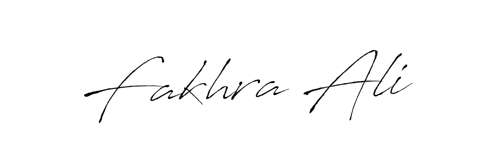 Fakhra Ali stylish signature style. Best Handwritten Sign (Antro_Vectra) for my name. Handwritten Signature Collection Ideas for my name Fakhra Ali. Fakhra Ali signature style 6 images and pictures png