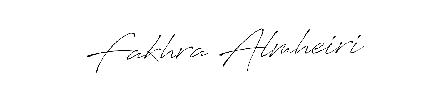 Fakhra Almheiri stylish signature style. Best Handwritten Sign (Antro_Vectra) for my name. Handwritten Signature Collection Ideas for my name Fakhra Almheiri. Fakhra Almheiri signature style 6 images and pictures png