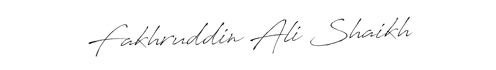 Antro_Vectra is a professional signature style that is perfect for those who want to add a touch of class to their signature. It is also a great choice for those who want to make their signature more unique. Get Fakhruddin Ali Shaikh name to fancy signature for free. Fakhruddin Ali Shaikh signature style 6 images and pictures png