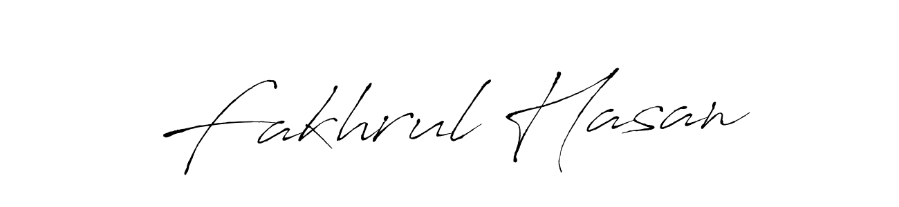 Design your own signature with our free online signature maker. With this signature software, you can create a handwritten (Antro_Vectra) signature for name Fakhrul Hasan. Fakhrul Hasan signature style 6 images and pictures png