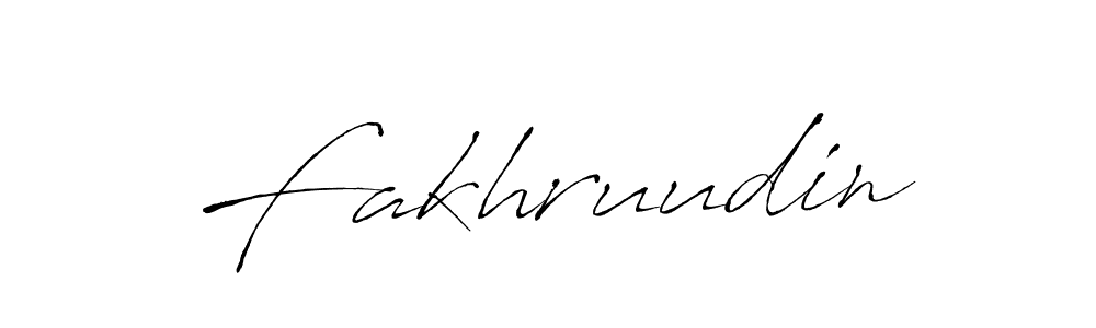 Fakhruudin stylish signature style. Best Handwritten Sign (Antro_Vectra) for my name. Handwritten Signature Collection Ideas for my name Fakhruudin. Fakhruudin signature style 6 images and pictures png