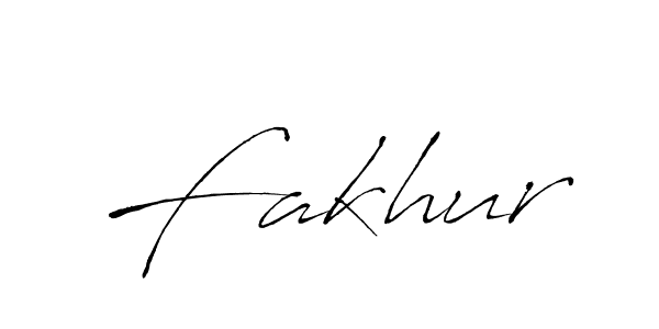 Make a beautiful signature design for name Fakhur. With this signature (Antro_Vectra) style, you can create a handwritten signature for free. Fakhur signature style 6 images and pictures png