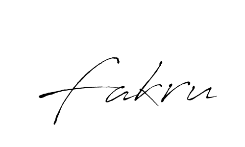 Make a beautiful signature design for name Fakru. With this signature (Antro_Vectra) style, you can create a handwritten signature for free. Fakru signature style 6 images and pictures png