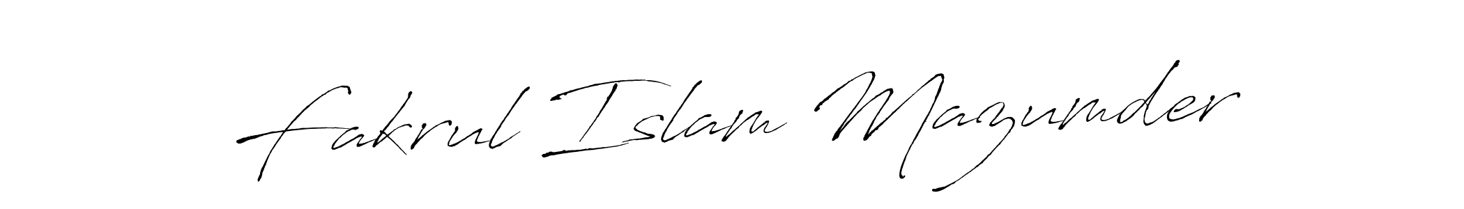 Design your own signature with our free online signature maker. With this signature software, you can create a handwritten (Antro_Vectra) signature for name Fakrul Islam Mazumder. Fakrul Islam Mazumder signature style 6 images and pictures png