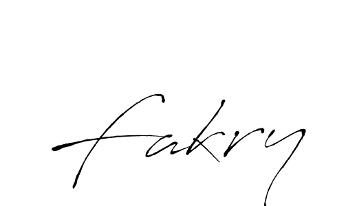 How to make Fakry name signature. Use Antro_Vectra style for creating short signs online. This is the latest handwritten sign. Fakry signature style 6 images and pictures png