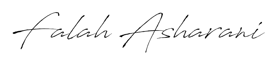Also You can easily find your signature by using the search form. We will create Falah Asharani name handwritten signature images for you free of cost using Antro_Vectra sign style. Falah Asharani signature style 6 images and pictures png