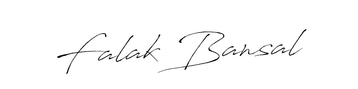 Falak Bansal stylish signature style. Best Handwritten Sign (Antro_Vectra) for my name. Handwritten Signature Collection Ideas for my name Falak Bansal. Falak Bansal signature style 6 images and pictures png