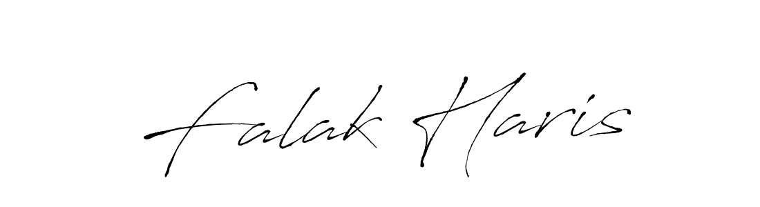 Make a beautiful signature design for name Falak Haris. With this signature (Antro_Vectra) style, you can create a handwritten signature for free. Falak Haris signature style 6 images and pictures png