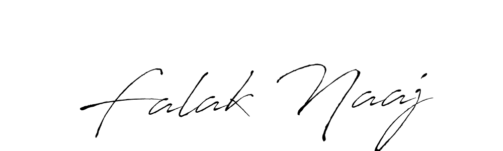 Falak Naaj stylish signature style. Best Handwritten Sign (Antro_Vectra) for my name. Handwritten Signature Collection Ideas for my name Falak Naaj. Falak Naaj signature style 6 images and pictures png