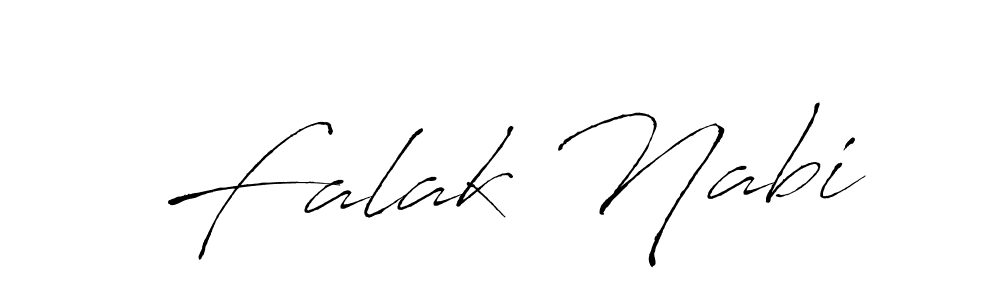 How to make Falak Nabi name signature. Use Antro_Vectra style for creating short signs online. This is the latest handwritten sign. Falak Nabi signature style 6 images and pictures png