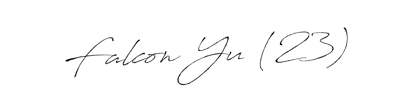 Use a signature maker to create a handwritten signature online. With this signature software, you can design (Antro_Vectra) your own signature for name Falcon Yu (23). Falcon Yu (23) signature style 6 images and pictures png