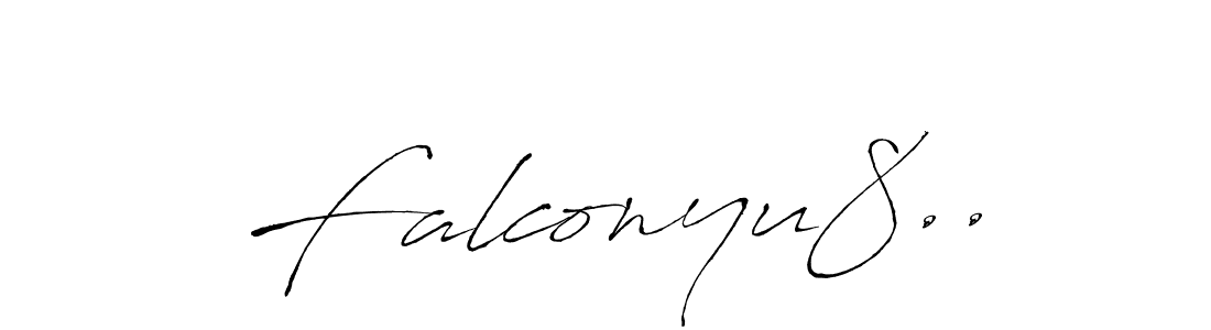 Make a beautiful signature design for name Falconyu8... With this signature (Antro_Vectra) style, you can create a handwritten signature for free. Falconyu8.. signature style 6 images and pictures png