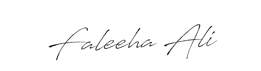Design your own signature with our free online signature maker. With this signature software, you can create a handwritten (Antro_Vectra) signature for name Faleeha Ali. Faleeha Ali signature style 6 images and pictures png