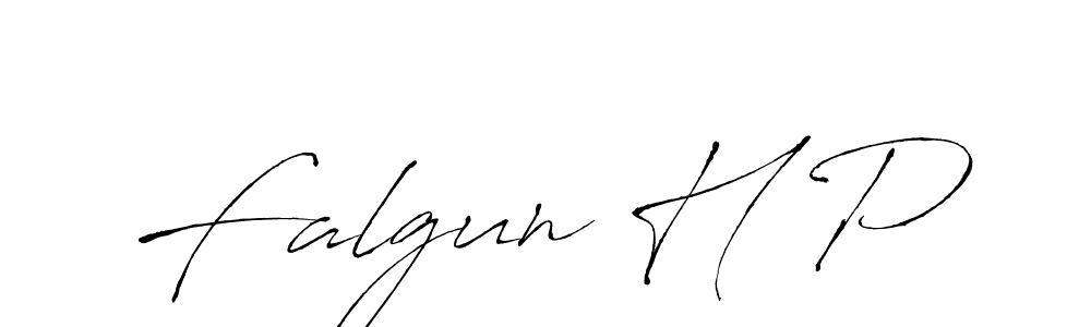 Create a beautiful signature design for name Falgun H P. With this signature (Antro_Vectra) fonts, you can make a handwritten signature for free. Falgun H P signature style 6 images and pictures png