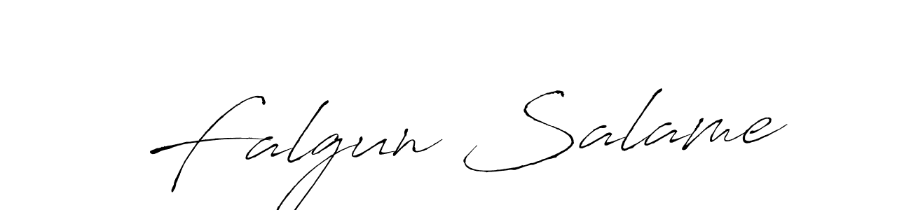 Also You can easily find your signature by using the search form. We will create Falgun Salame name handwritten signature images for you free of cost using Antro_Vectra sign style. Falgun Salame signature style 6 images and pictures png