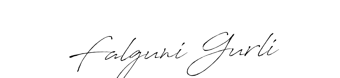 Make a beautiful signature design for name Falguni Gurli. With this signature (Antro_Vectra) style, you can create a handwritten signature for free. Falguni Gurli signature style 6 images and pictures png