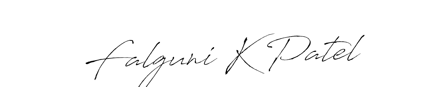 Also You can easily find your signature by using the search form. We will create Falguni K Patel name handwritten signature images for you free of cost using Antro_Vectra sign style. Falguni K Patel signature style 6 images and pictures png