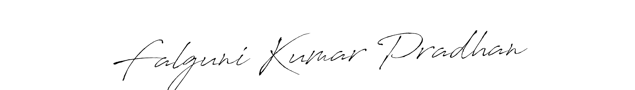 How to make Falguni Kumar Pradhan name signature. Use Antro_Vectra style for creating short signs online. This is the latest handwritten sign. Falguni Kumar Pradhan signature style 6 images and pictures png