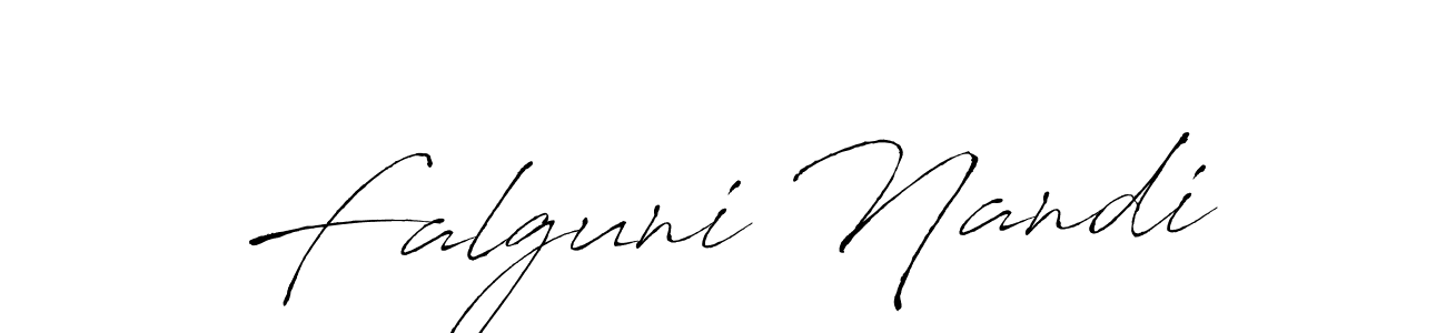 Falguni Nandi stylish signature style. Best Handwritten Sign (Antro_Vectra) for my name. Handwritten Signature Collection Ideas for my name Falguni Nandi. Falguni Nandi signature style 6 images and pictures png