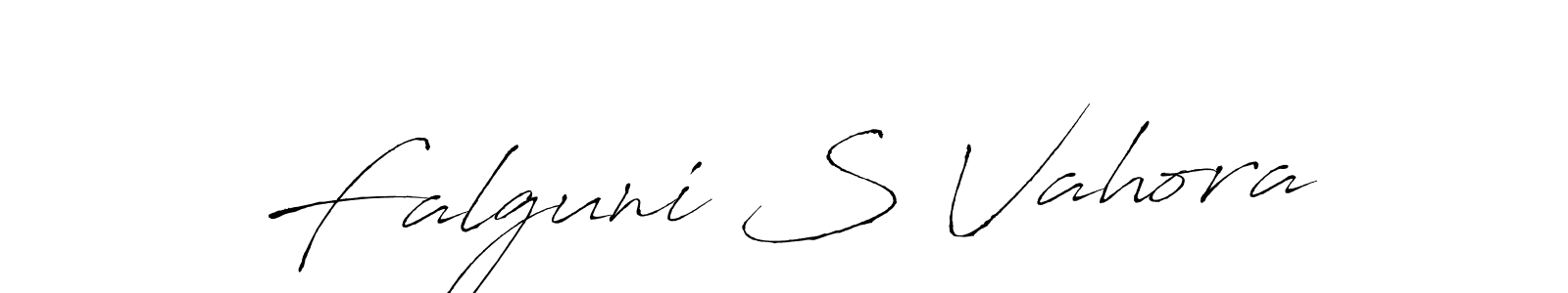 Falguni S Vahora stylish signature style. Best Handwritten Sign (Antro_Vectra) for my name. Handwritten Signature Collection Ideas for my name Falguni S Vahora. Falguni S Vahora signature style 6 images and pictures png