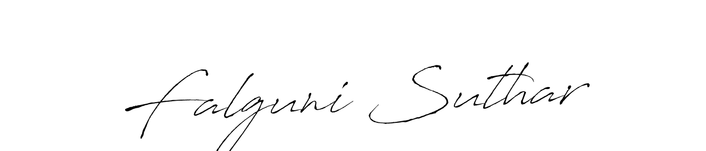 Make a beautiful signature design for name Falguni Suthar. With this signature (Antro_Vectra) style, you can create a handwritten signature for free. Falguni Suthar signature style 6 images and pictures png