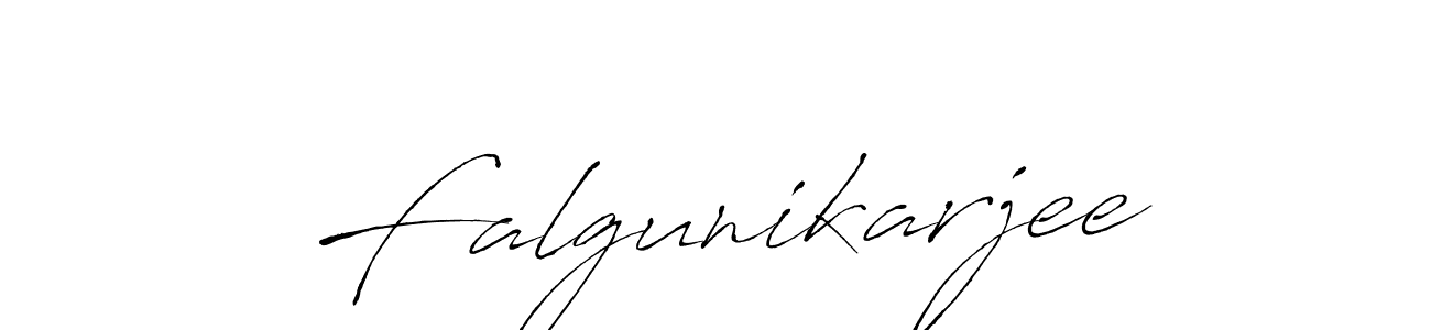 Falgunikarjee stylish signature style. Best Handwritten Sign (Antro_Vectra) for my name. Handwritten Signature Collection Ideas for my name Falgunikarjee. Falgunikarjee signature style 6 images and pictures png